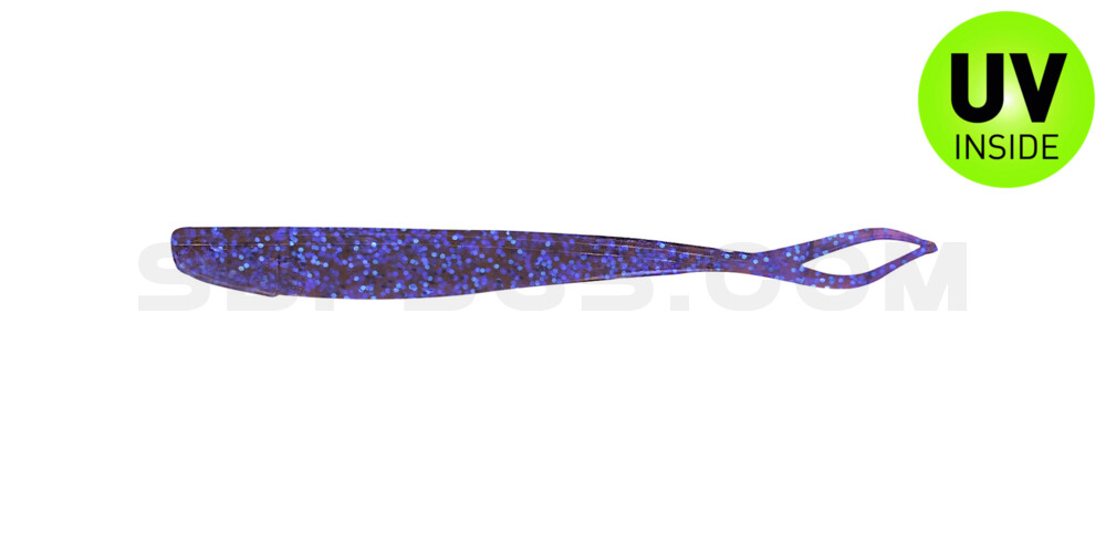 Oklahoma 2,75" (ca. 7,5 cm) im Original Relax ZIP BAG crawfish-violett-electric blue-Glitter