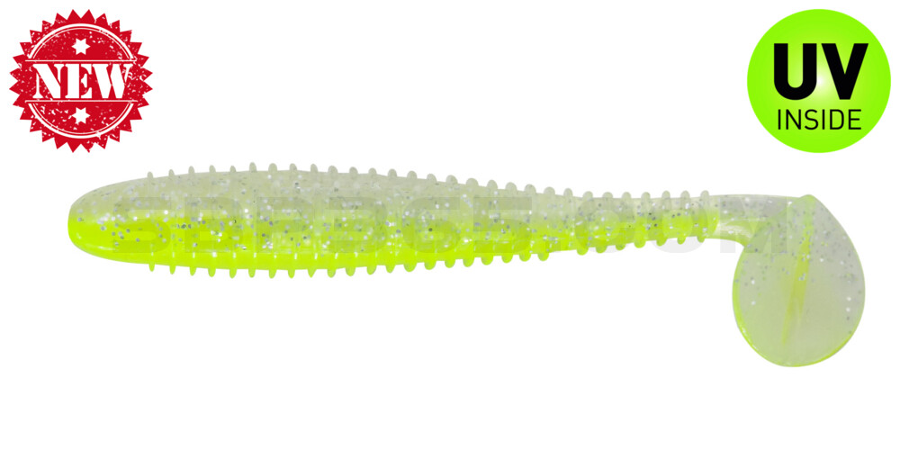 Pro Swimmer 4,8" (ca. 12 cm) im Hartschalenblister White Ice/Chartreuse