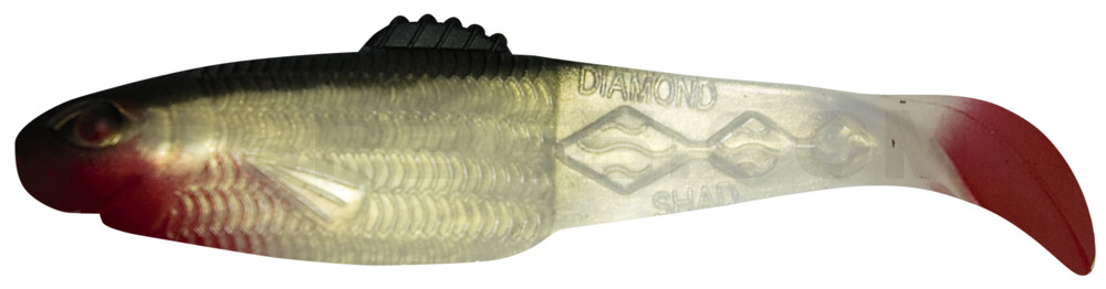 Diamond Shad 5" (ca. 13,5 cm) goldperl / schwarz