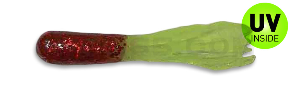 Glitter Head Tube 1.5" (ca. 3,5 cm) Red /Chart
