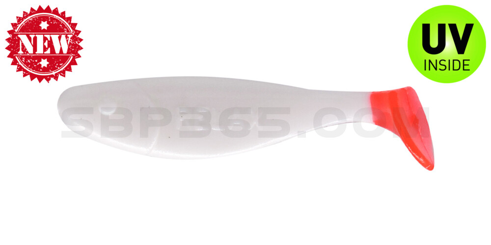Jankes 2" (ca. 4,5 cm) reinweiss / red Tail