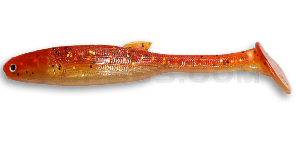 Jerky J Swim Laminat 3,5" (ca. 9,0 cm) im Hartschalenblister Gold Motoroil
