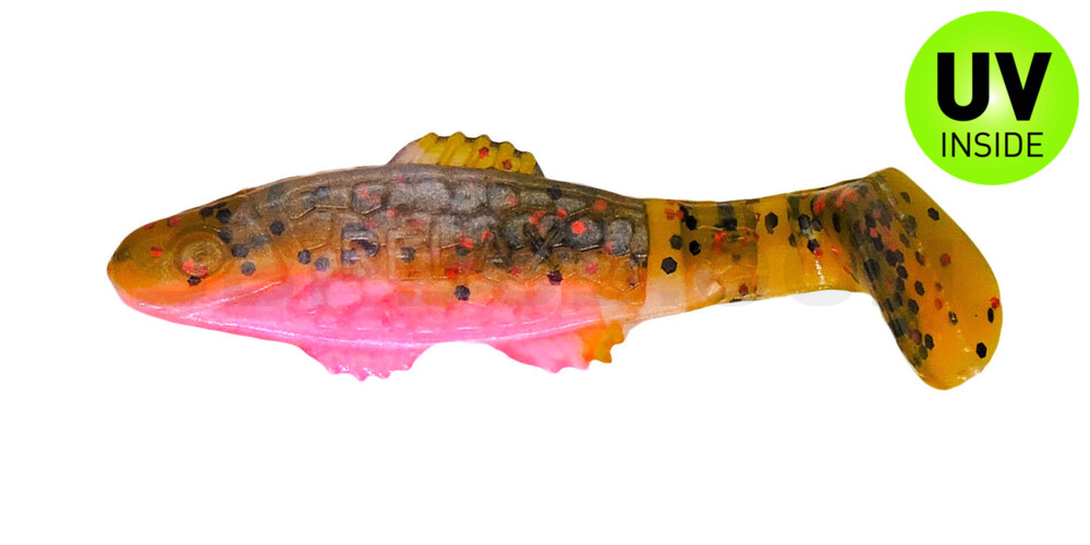 Killer Shad 2" (ca. 5,0 cm) bubblegum / Kaulbarsch