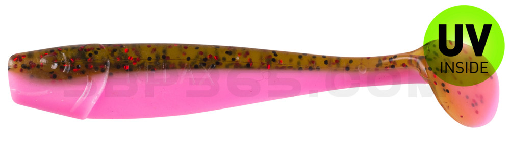 King-Shad 3" (ca. 8,0 cm) bubblegum / Kaulbarsch