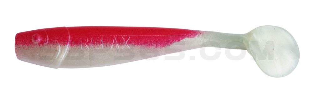 King-Shad 4" (ca. 11,0 cm) perlweiss / rot
