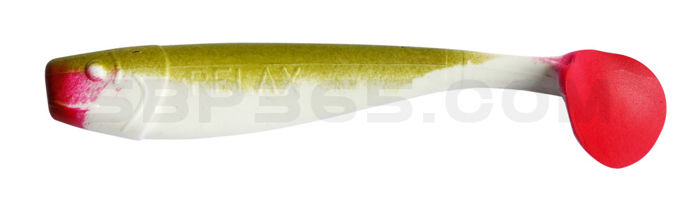King-Shad 4" (ca. 11,0 cm) reinweiss / boddengrün