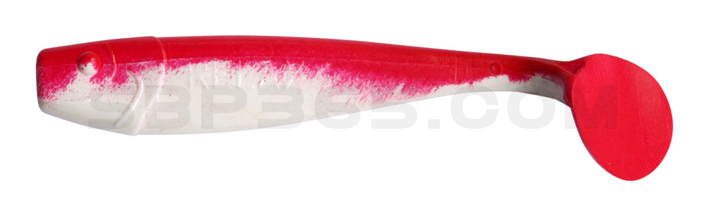 King-Shad 4" (ca. 11,0 cm) reinweiss / rot