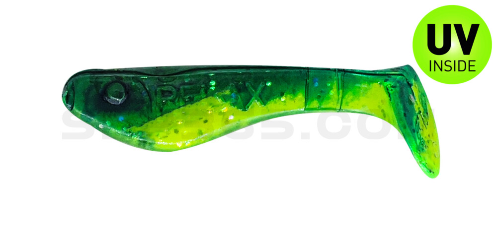 Kopyto-Classic 1" (ca. 3,5 cm) grün(chartreuse)-Glitter / blau
