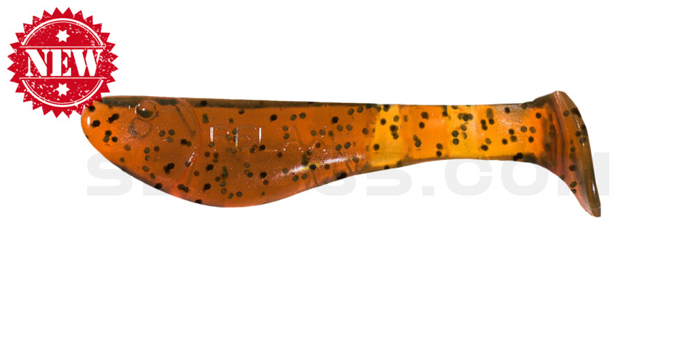 Kopyto-Classic 1" (ca. 3,5 cm) klar bernstein schwarzer glitter