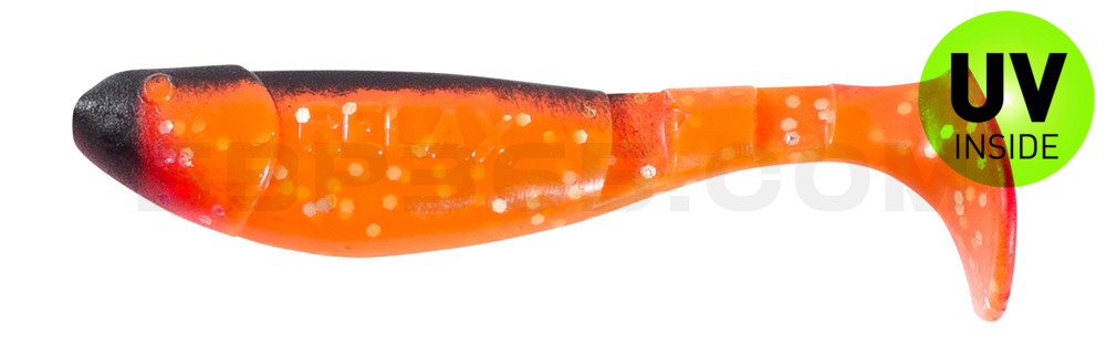 Kopyto-Classic 2,5" (ca.7 cm) im Original Relax ZIP BAG orange-Glitter / schwarz