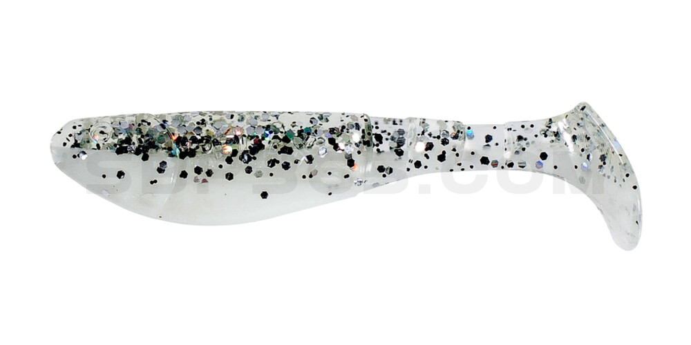 Kopyto-Classic 2,5" (ca.7 cm) im Original Relax ZIP BAG reinweiss / klar salt´n pepper Glitter