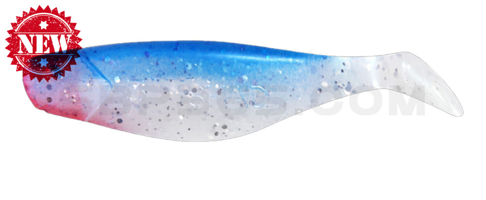 Shad 3" (ca. 8,0 cm) blauperl-Glitter / blau