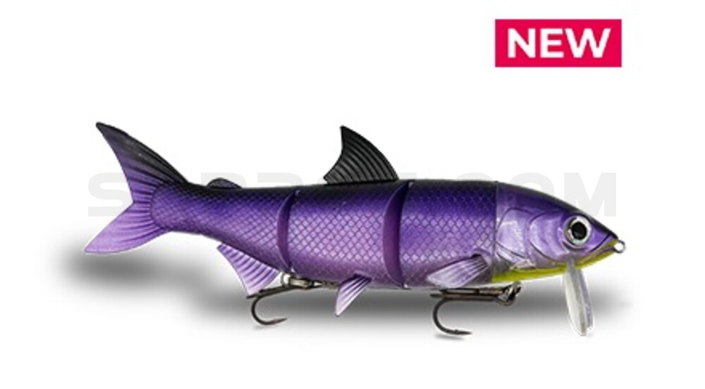 RenkyOne - Hybrid Fishing Lure 7" (ca. 18 cm) slow sinking im Hartschalenblister Dark Spark