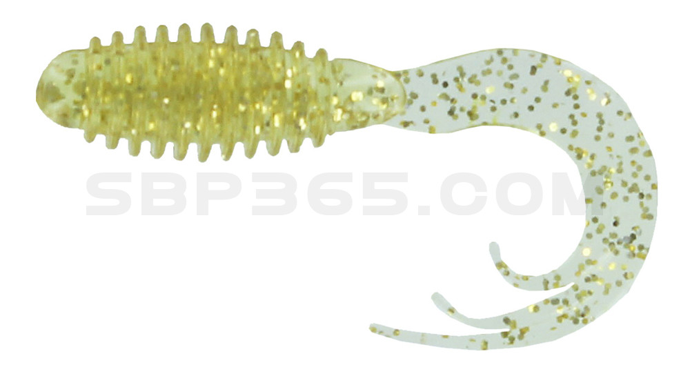 Ring Triple Grub 2"(ca. 4,7 cm) clear gold glitter