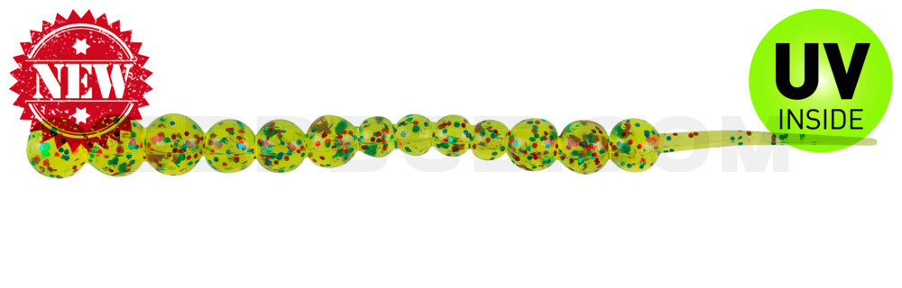 Salmon Eggs 3" (ca. 7 cm) grün(chartreuse) glitter