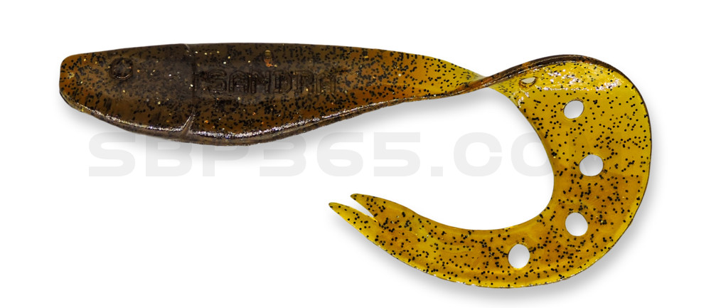 Sandra 2,5" (ca. 7 cm) klar bernstein-Glitter
