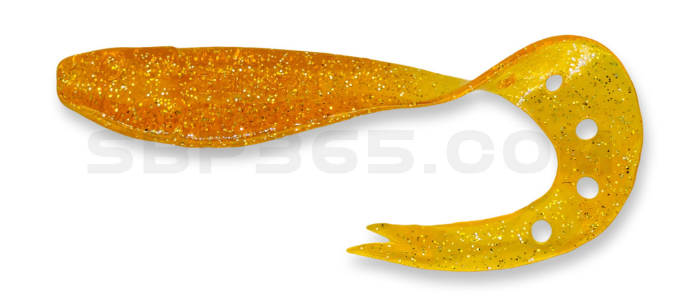 Sandra 3,5" (ca. 9 cm) orange-Glitter