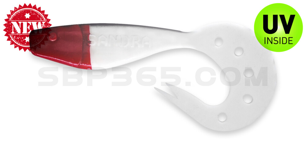 Sandra 3,5" (ca. 9 cm) reinweiß / schwarz