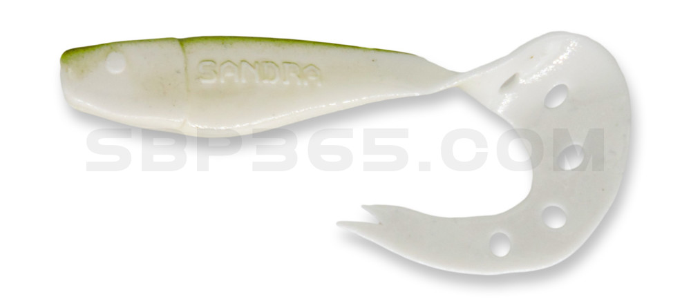Sandra 9" (ca. 23 cm) reinweiss / boddengrün
