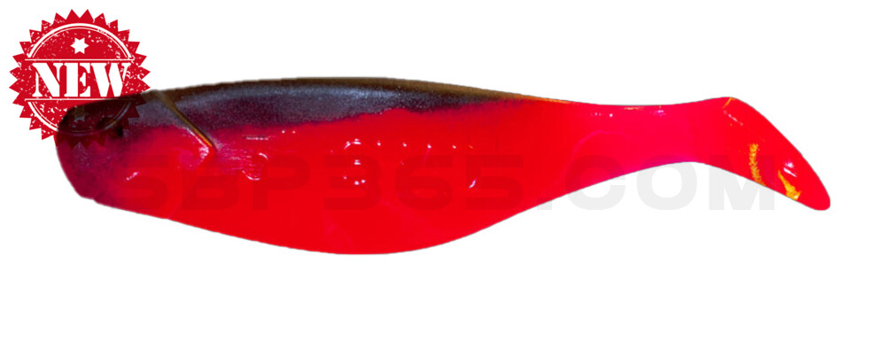 Shad 3" (ca. 8,0 cm) feuerrot / schwarz