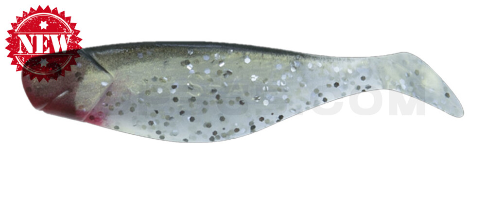 Shad 3" (ca. 8,0 cm) goldperl-Glitter / schwarz