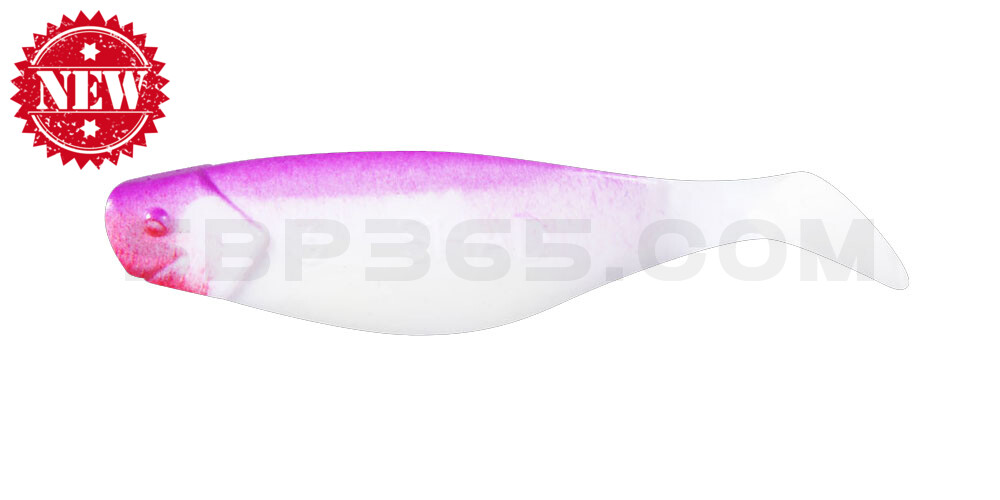 Shad 3" (ca. 8,0 cm) reinweiss / violett