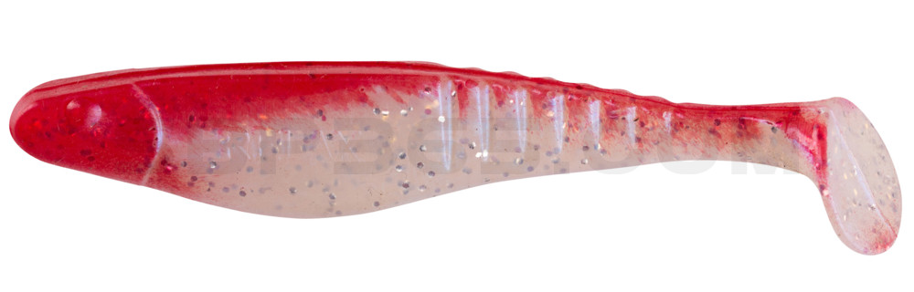 Shark 4" (ca. 11,0 cm) blauperl-Glitter / rot