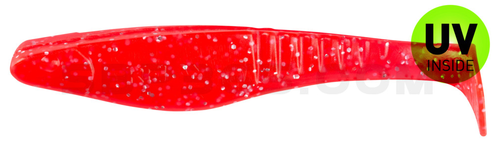 Shark 4" (ca. 11,0 cm) feuerrot-Glitter