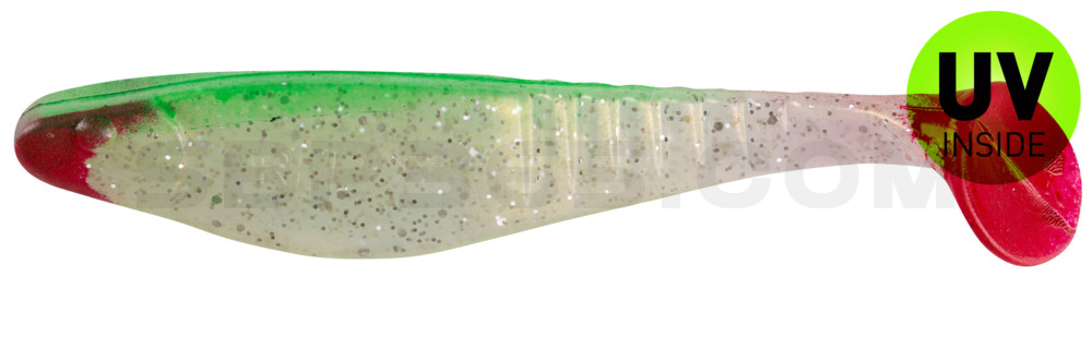 Shark 4" (ca. 11,0 cm) goldperl-Glitter / grün