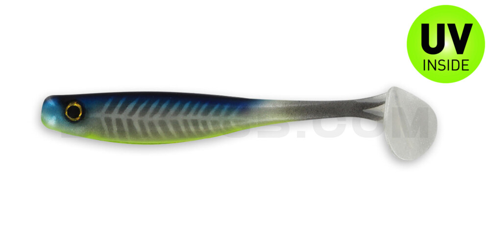 Suicide Shad 3,5" (ca. 9 cm) im Hartschalenblister Fish Bone
