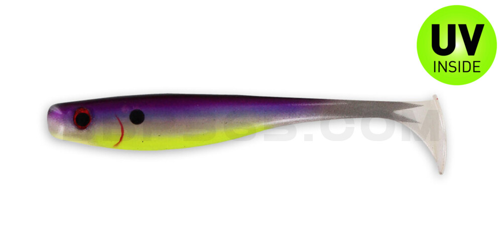 Suicide Shad 3,5" (ca. 9 cm) im Hartschalenblister Purple Dawn