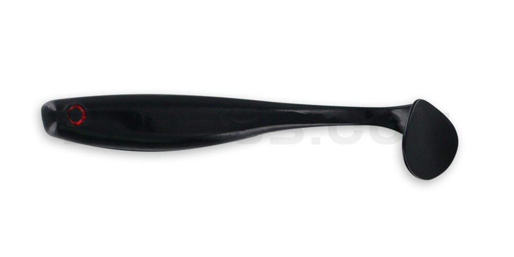 Suicide Shad 5" (ca. 13 cm) im Hartschalenblister Black