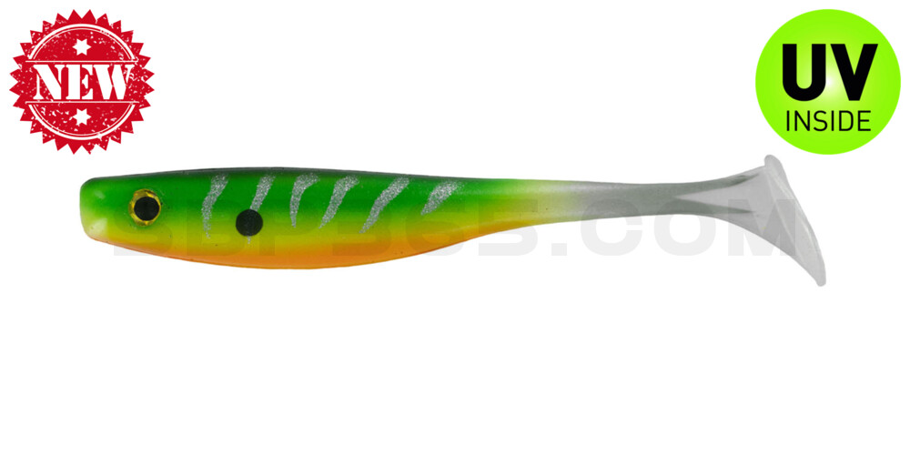 Suicide Shad 5" (ca. 13 cm) im Hartschalenblister Silver Tiger