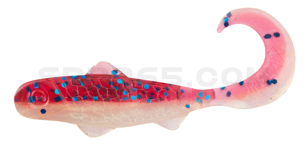 Super Banjo 3" (ca. 7,5 cm) goldperl / cherry-blau Glitter
