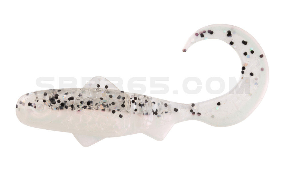 Super Banjo 3" (ca. 7,5 cm) perl / klar salt´n pepper Glitter