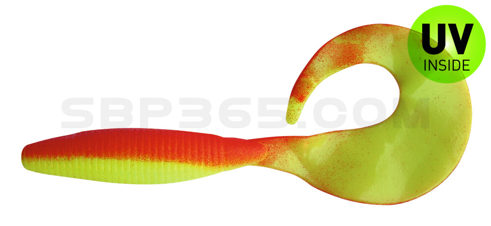 Super Grub 5" (ca. 11,5 cm) fluogelb / rot