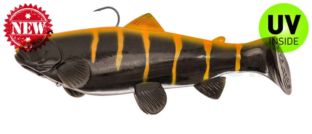 Swim-Bait-Trout - 10" (25cm) sinking Black Orange
