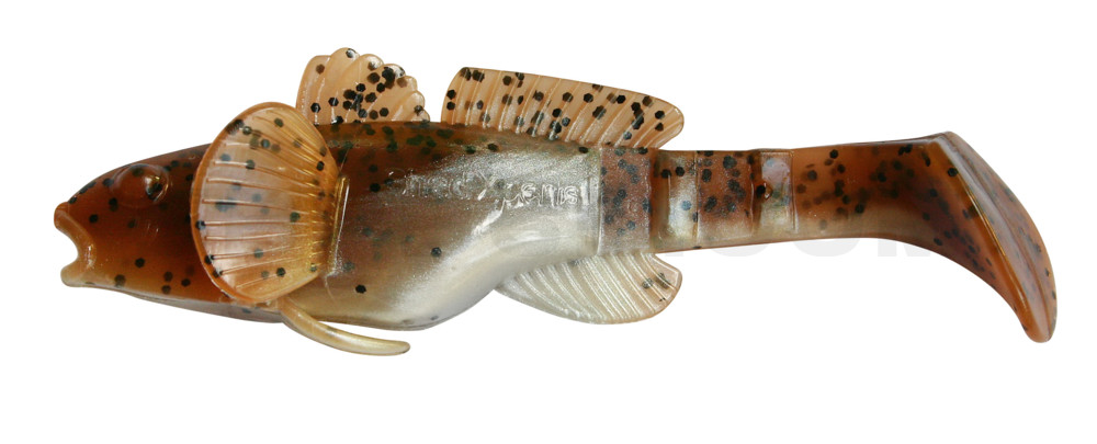SX Bullhead 3,5" (10,5cm) (SCHWARZMEERGRUNDEL) perlweiss/olivebraun-glitter
