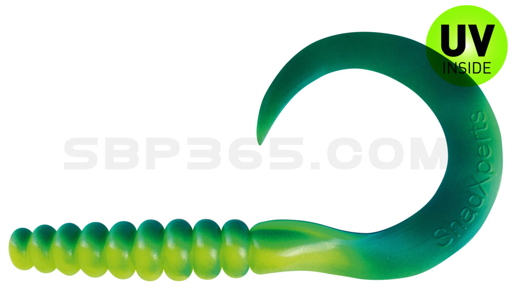 SX XXL Grub 11" fluogelb / blau