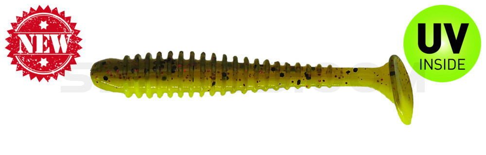 Texas 2,5" (ca. 6,5 cm) fluogelb / Kaulbarsch