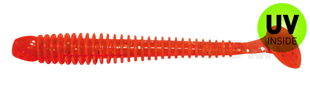 Texas 4" (ca. 10 cm) orange-Glitter
