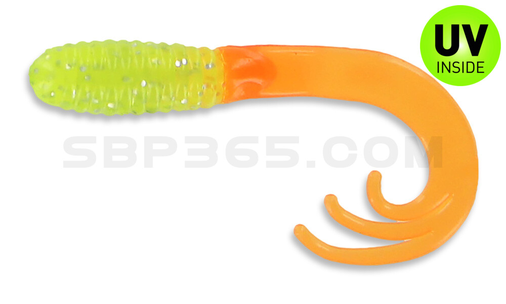 Triple Tail Grub 2"  (ca. 5 cm) Chart Shine Org Tail