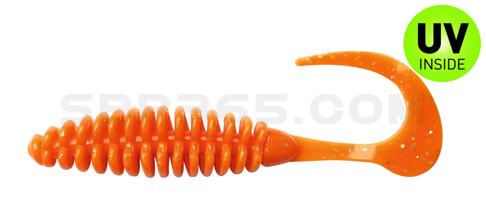 Turbotwister 3" (ca. 7,0 cm) orange glitter