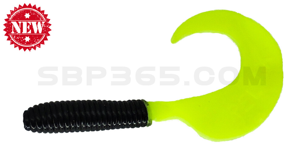 Twister 2,5" regulär (ca. 6,0 cm) schwarz / fire tail