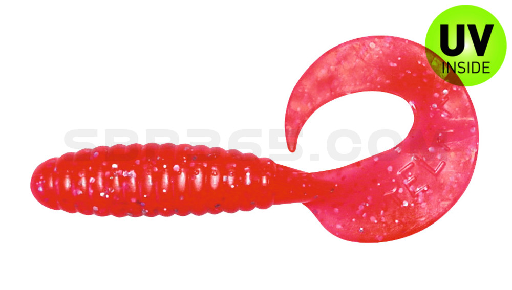 Twister 4" regulär (ca. 8,0 cm) feuerrot glitter