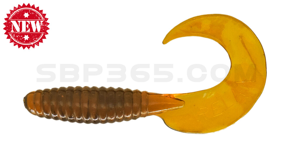 Twister 4" regulär (ca. 8,0 cm) klar bernstein