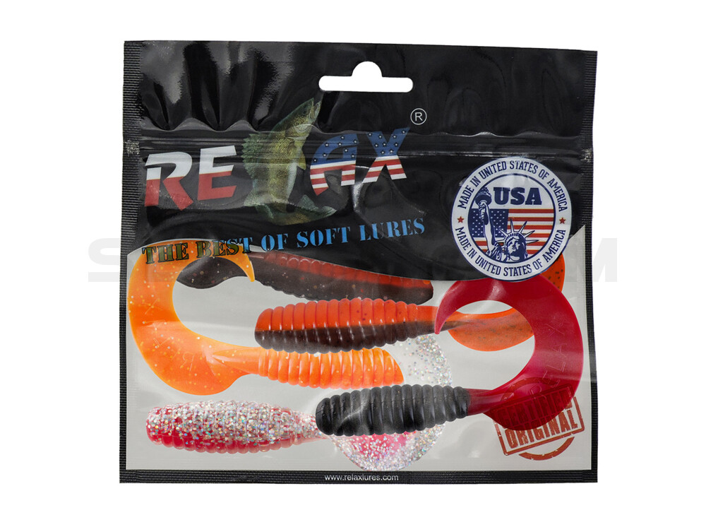 Xtra Fat Grub 5,5" lam (ca. 13 cm) im Original Relax ZIP BAG Meeres Set