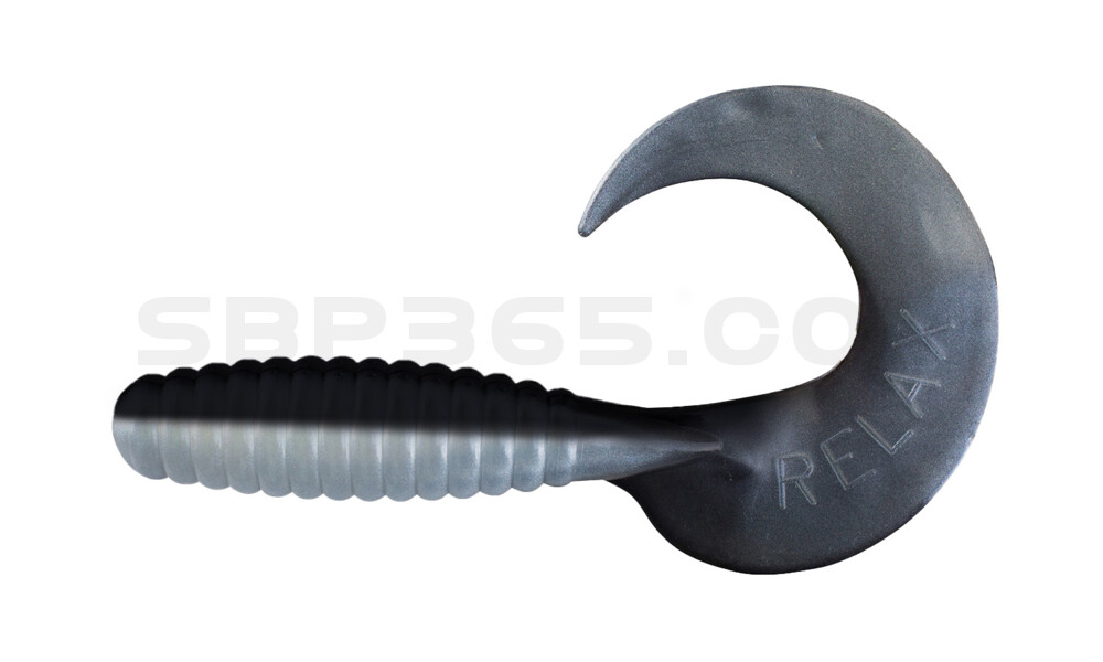 Xtra Fat Grub 5,5" laminiert (ca. 13,0 cm) reinweiss / schwarz