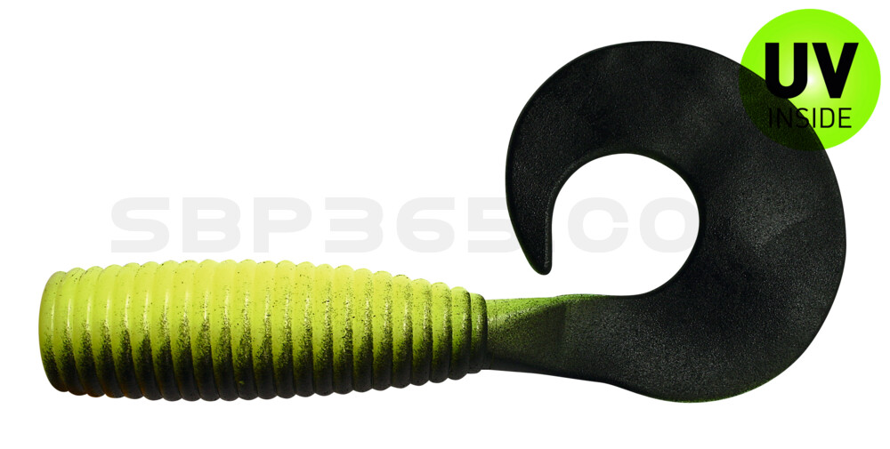 Xtra-Fat Grub 8" (ca. 19,0 cm) fluogelb / schwarz