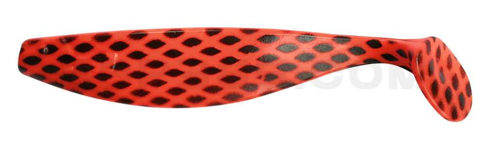 Xtra-Soft 6" (ca. 16,0 cm) feurrot-schwarz-gestr.